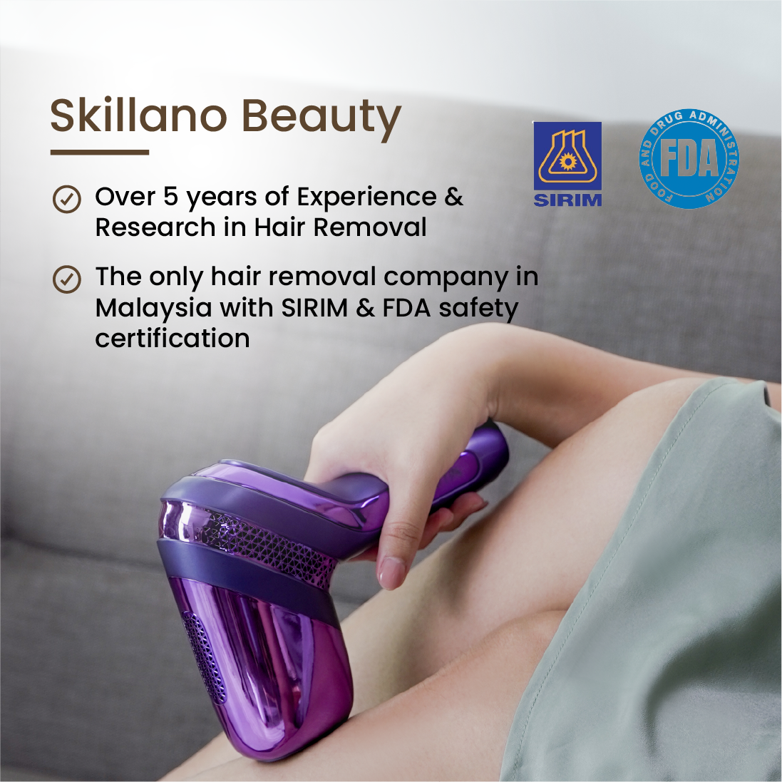 Skillano Pro Diamond IPL Laser Hair Removal - Skillano Beauty PTE LTD